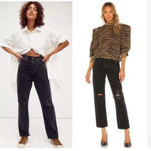 Agolde 90'S MID RISE LOOSE FIT JEANS IN SMOKESTACK
